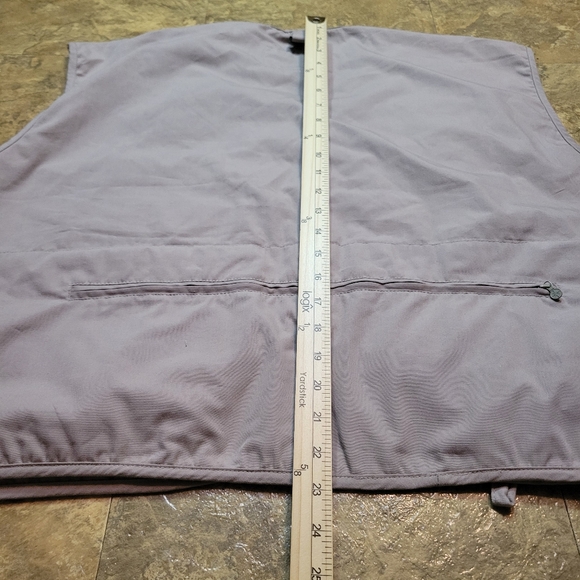 Rio Bravo By Prestige Fishing Vest Adult XXL Tan Canvas Full Zip Pockets - Picture 11 of 12